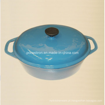 Esmalte Oval Ferro Fundido Dutch Horno China Tamanho da fábrica 33X26cm